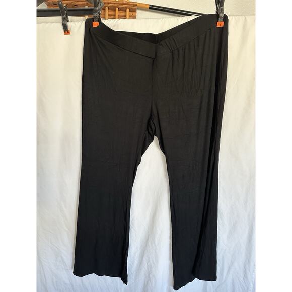 Eytino Plus Size Leggings for Women Elastic High WaistedCrossover Flare Size 5X - Picture 2 of 5